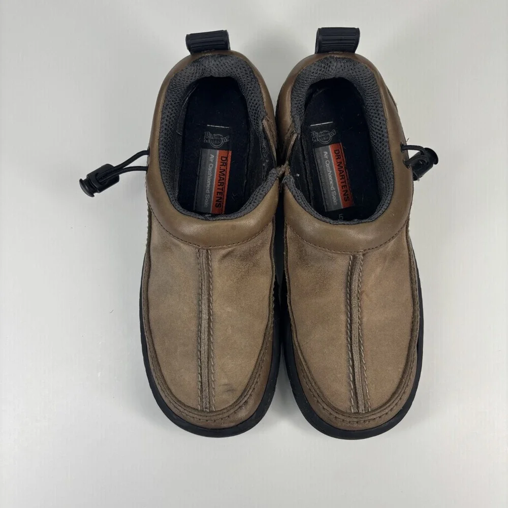 Dr. Martens Men's US 6/UK 5 Vintage Brown Leather Moc Toe‎ Pull-On Casual Shoes
